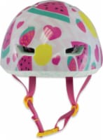 Raskullz Pink Watermelon and Strawberry Bike Helment Perspective: Main