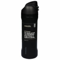 Owala FreeSip Stainless Steel Water Bottle - Very Very Dark Black
