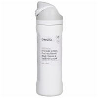 Owala FreeSip Water Bottle Stainless Steel, 24 Oz., Shy Marshmallow White  or Gray 