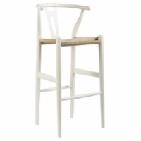 Baxton Studio Wishbone Y Stool in White