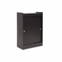 Baxton Studio WI5377 Espresso Shoe-Rack Cabinet - 45.1 x 30.75 x 15 in.