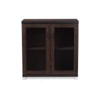Baxton Studio SR 890001-Wenge Zentra Modern & Contemporary Dark Brown Sideboard Storage Cabin