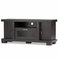Baxton Studio Viveka 47  TV Stand in Espresso
