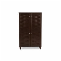 Baxton Studio SC864574 B-Wenge Winda Modern & Contemporary 4-Door Dark Brown Wooden Entryway