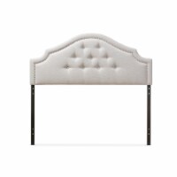 Cora Upholstered King Headboard in Grayish Beige