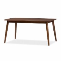 Flora Dining Table in Medium Brown