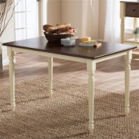 Napoleon Cottage Dining Table in Brown and Cream