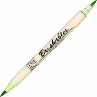Kuretake Zig ZIG Brushables Dual-Tip Marker, Cool Cucumber
