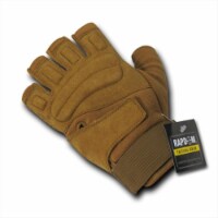 RapDom T23-PL-COY-05 Lightweight Half Finger Glove - Coyote- 2X