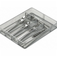 Honey Can Do Steel Mesh Cutlery Tray - Silver