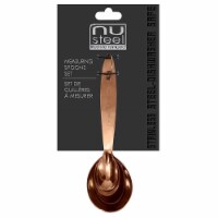 NuSteel TG-MSP 4C Stainless Steel Measuring Spoon - Set of 4 Copper