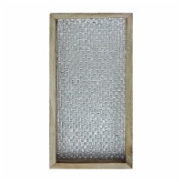 NuSteel TR-223 13 x 6.5 in. Aluminum Embossed Wooden Tray