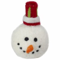 Tii Collections 5  Snowman Head with a Red and White Hat Christmas Ornament