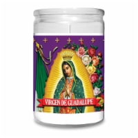 St. Jude Candle Company Virgen de Guadalupe Wax Candle - White Wax Perspective: Main