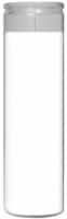 St. Jude Clear Glass Candle - White Perspective: Main