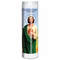 St. Jude San Judas Tadeo Wax Candle - White