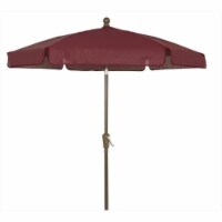Fiberbuilt Home 7Gcrcb-T-Burg Garden Umbrella 7.5 Ft - Burgundy