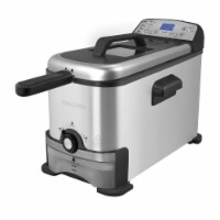 WeChef 5000W Electric Deep fryer Stainless Steel Black Deep Fryer with  Basket & Lid Capacity, 1 - Kroger