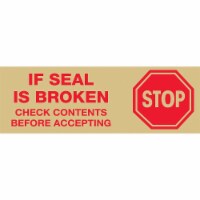 Tape Logic Pre-Printed Carton Sealing Tape  Stop If Seal Is Broken...  2.2 Mil 3 T905P01T