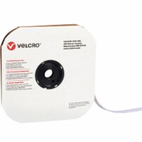 Box Partners VEL157 0.5 in. x 75 ft. Loop White Cloth Hook & Eye Brand Tape Individual Strips