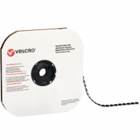 Box Partners VEL166 0.375 in. Hook Black Cloth Hook & Eye Brand Tape Individual Dots