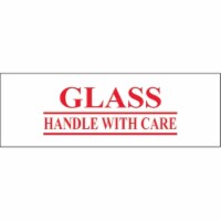 Tape Logic T901P1718PK 2 in. x 55 yards - Glass - Handle with Care Pre-Printed Carton Sealing