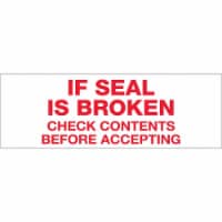 Tape Logic Pre-Printed Carton Sealing Tape  If Seal Is Broken...  2.2 Mil 2  x 5 T901P166PK
