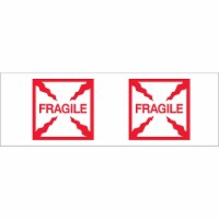 Tape Logic 2  x 55 yds. Pre Printed  Fragile (Box)  Carton Sealing Tape 6/Pack T901P216PK