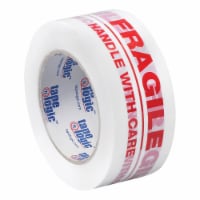 Tape Logic Pre-Printed Carton Sealing Tape  Fragile Handle With Care  2.2 Mil 2  T902P0218PK