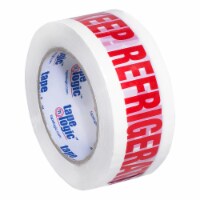Tape Logic Pre-Printed Carton Sealing Tape  Keep Refrigerated  2.2 Mil 2  x 110 T902P096PK