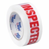 Tape Logic Pre-Printed Carton Sealing Tape  Inspected  2.2 Mil 2  x 110 yds. Red T902P1418PK