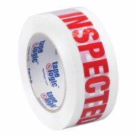 Tape Logic Pre-Printed Carton Sealing Tape  Inspected  2.2 Mil 2  x 110 yds. Red T902P146PK