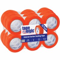 Tape Logic Carton Sealing Tape 2.2 Mil 2  x 110 yds. Orange 18/Case T90222O18PK