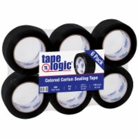 Tape Logic Carton Sealing Tape 2.2 Mil 2  x 110 yds. Black 6/Case T90222BK6PK