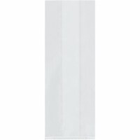 Box Partners Gusseted Polypropylene Bags 1.5 Mil 5  x 3  x 15  Clear 1000/Case PBG128