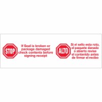 Box Partners T905P136PK 3 in. x 110 Yard Stop & Alto Tape Logic Pre-Printed Carton Sealing Ta