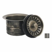 Whitehaus Collection WH202-BN Waste disposer trim for deep fireclay sink applications- Brushe Perspective: Main