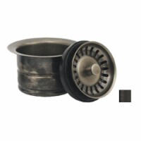 Whitehaus Collection WH202-ORB Waste disposer trim for deep fireclay sink applications- Oil R Perspective: Main