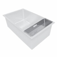 Whitehaus Collection WHNPLCOL-BSS Noah Plus Stainless Steel Colander - Brushed Stainless Stee
