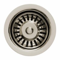 Whitehaus Collection RNW35-PN 3.5 in. Basket Strainer - Polished Nickel