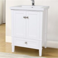 Elegant Decor VF-2001 24 in. Single Bathroom Vanity Set, White - Large