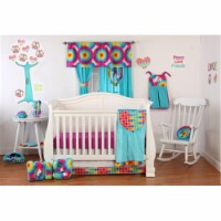 One Grace Place 10-34118 Terrific Tie Dye Infant 3 Piece Crib Bedding Set