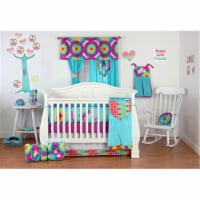 One Grace Place 10-34102 Terrific Tie Dye Infant 4 Piece Crib Bedding Set