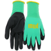 MUD® Stretch Gardening Gloves - Sea Green Perspective: Main