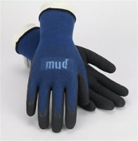 Mud Safety Works Mud?? (#SM7196B/ML)Bamboo Grip Garden Gloves, Size Medium, Blue Perspective: Main