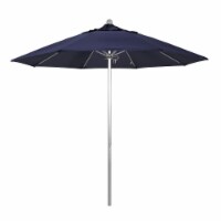 California Umbrella ALTO908002-5439 9 ft. Fiberglass Market Umbrella Pulley Open S Anodized-S