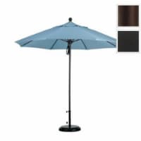 California Umbrella Venture 9' Bronze Market Umbrella in Black