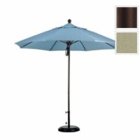 California Umbrella ALTO908117-SA61 9 ft. Fiberglass Pulley Open Market Umbrella - Bronze and