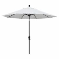 California Umbrella GSCU908302-F04 9 ft. Aluminum Market Umbrella Collar Tilt - Matted Black-