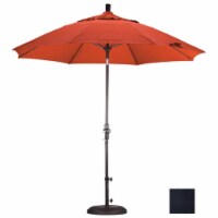 California Umbrella GSCUF908117-F09 9 ft. Fiberglass Market Umbrella Collar Tilt - Bronze-Ole